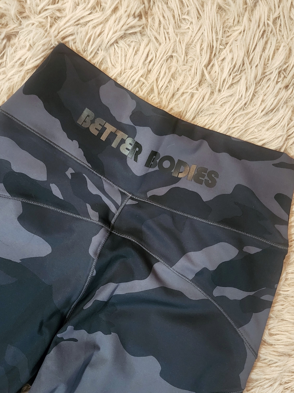 BETTER BODIES Dark Gray Camo High-Waisted Leggings - Picture 12 of 16